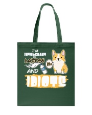 Corgi Dog I'm Intolerant To Lactose And Idiots Tote Bag tile