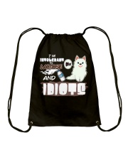 Samoyed Dog I'm Intolerant To Lactose And Idiots Drawstring Bag tile