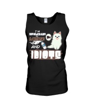 Samoyed Dog I'm Intolerant To Lactose And Idiots Unisex Tank tile