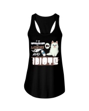 Samoyed Dog I'm Intolerant To Lactose And Idiots Ladies Flowy Tank tile