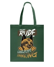 German Shepherd Dog I'm Not Rude Tote Bag tile