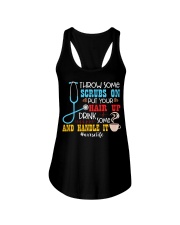 Coffee Drink Some Coffee And Handle It Ladies Flowy Tank tile