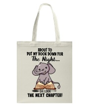Book Oh Look The Next Chapter Elephant Tote Bag tile