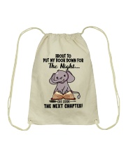 Book Oh Look The Next Chapter Elephant Drawstring Bag tile