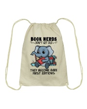 Book Nerds Don't Get Old Elephant Drawstring Bag tile