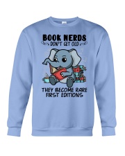 Book Nerds Don't Get Old Elephant Crewneck Sweatshirt tile