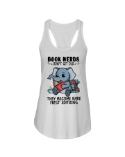 Book Nerds Don't Get Old Elephant Ladies Flowy Tank tile