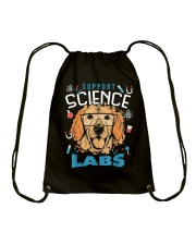 Labrador Dog Support Science Labs Drawstring Bag tile