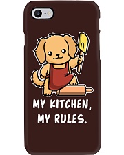 Golden Retriever Dog My Kitchen My Rules Phone Case tile