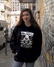 Fish Too Stressed To Be Blessed Hooded Sweatshirt lifestyle-unisex-hoodie-front-1