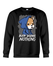 Shiba Inu Dog Busy Doing Nothing Crewneck Sweatshirt tile