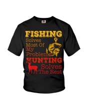 Fish Fishing And Hunting Youth T-Shirt tile
