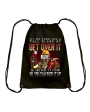 Firefighter Get Over It Drawstring Bag tile