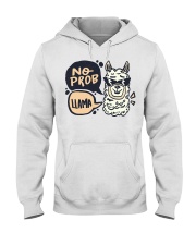 Llama No Problem Hooded Sweatshirt front