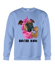 Bulldog Dog Boxer Mom Crewneck Sweatshirt tile