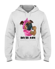 Bulldog Dog Boxer Mom Hooded Sweatshirt front
