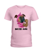Bulldog Dog Boxer Mom Ladies T-Shirt tile
