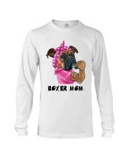 Bulldog Dog Boxer Mom Long Sleeve Tee tile