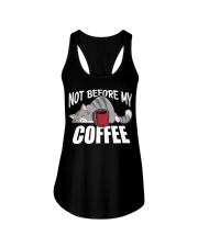 Coffee Not Before My Coffee 10 Ladies Flowy Tank tile