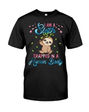 Sloth Trapped In A Human Body Classic T-Shirt tile