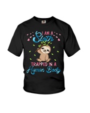 Sloth Trapped In A Human Body Youth T-Shirt tile