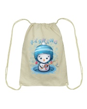 Penguins Fishing Drawstring Bag tile