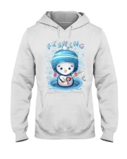 Penguins Fishing Hooded Sweatshirt front