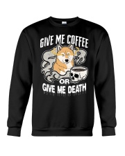 Shiba Inu Dog Give Me Coffee Crewneck Sweatshirt tile