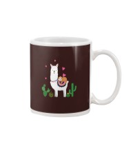 Llama Sloth Riding Llama Heart Mug tile