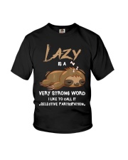 Sloth Selective Participation Youth T-Shirt tile