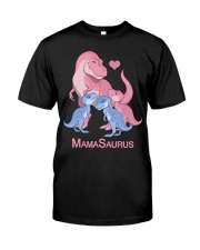 Mother Cute Baby Boy Girl Dinosaurs Classic T-Shirt tile