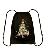 Terrier Dog Cute Cavachon Dog Christmas Tree Drawstring Bag tile