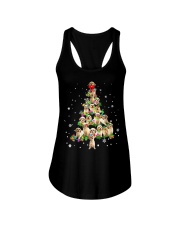 Terrier Dog Cute Cavachon Dog Christmas Tree Ladies Flowy Tank tile