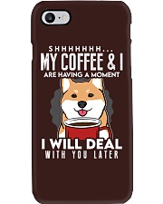 Shiba Inu Dog My Coffee Phone Case tile