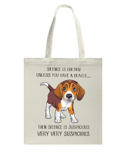 Beagle Dog Silence Is Golden Tote Bag tile