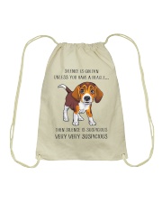 Beagle Dog Silence Is Golden Drawstring Bag tile