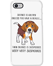 Beagle Dog Silence Is Golden Phone Case tile