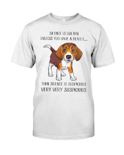 Beagle Dog Silence Is Golden Classic T-Shirt tile