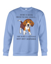 Beagle Dog Silence Is Golden Crewneck Sweatshirt tile