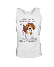 Beagle Dog Silence Is Golden Unisex Tank tile