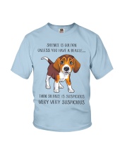 Beagle Dog Silence Is Golden Youth T-Shirt tile
