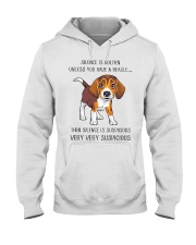 Beagle Dog Silence Is Golden Hooded Sweatshirt front