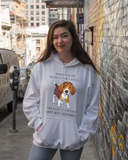Beagle Dog Silence Is Golden Hooded Sweatshirt lifestyle-unisex-hoodie-front-1