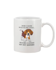Beagle Dog Silence Is Golden Mug tile