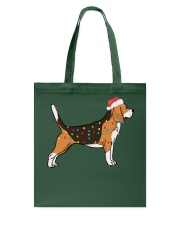 Beagle Dog Christmas Lights Xmas Tote Bag tile