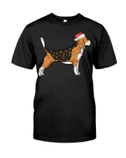 Beagle Dog Christmas Lights Xmas Classic T-Shirt tile