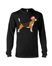 Beagle Dog Christmas Lights Xmas Long Sleeve Tee tile