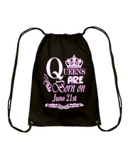 June Queens Are Born On June 21st Drawstring Bag tile