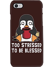 Penguins Too Stressed To Be Blessed Phone Case tile