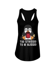 Penguins Too Stressed To Be Blessed Ladies Flowy Tank tile
